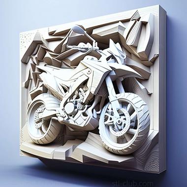 3D мадэль Yamaha WR125R (STL)